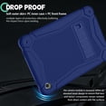 thumbnail image 4 of AVAWO Shockproof Case for Samsung Galaxy Tab A11+ Plus 11 inch 2026 with Built-in Kickstand, 3 Layers Heavy Duty Protection Cover for Galaxy A11+/A9+ 10.9, Navy Blue, 4 of 11