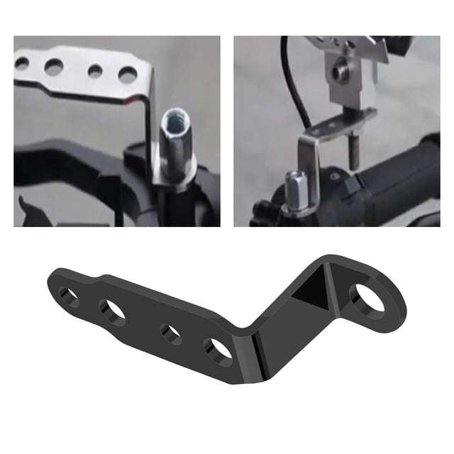 Soporte de montaje de faro de motocicleta, soportes de extensión de lámpara, para coche eléctrico Negro Sharpla Soporte de extensión