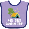thumbnail image 3 of Inktastic My 1st Camping Trip Boys or Girls Baby Bib, 3 of 4