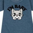 thumbnail image 3 of Instant Message - Im Baby Cat - Toddler And Youth Girls Fleece Dress, 3 of 6