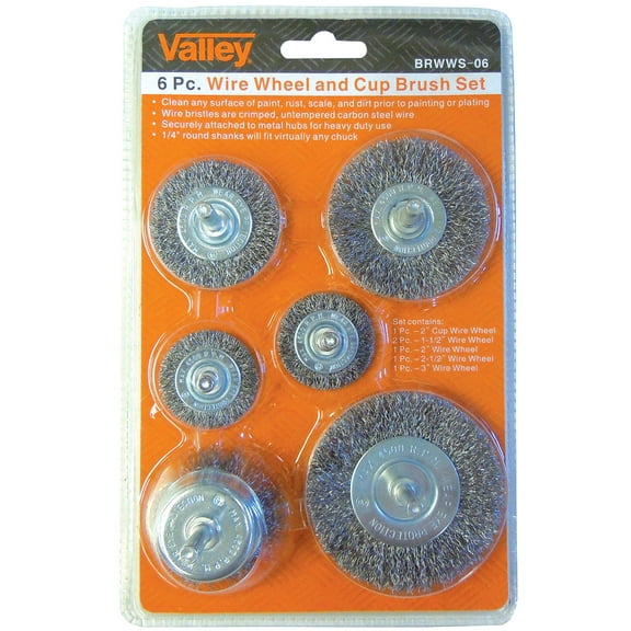 Valley 6pc Deluxe Wire Wheel Set