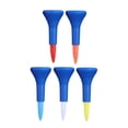 thumbnail image 2 of Dark Blue Reusable Plastic Golf Tee Accessories 5pcs for Indoor Outdoor Practice 4 2cm, 2 of 5