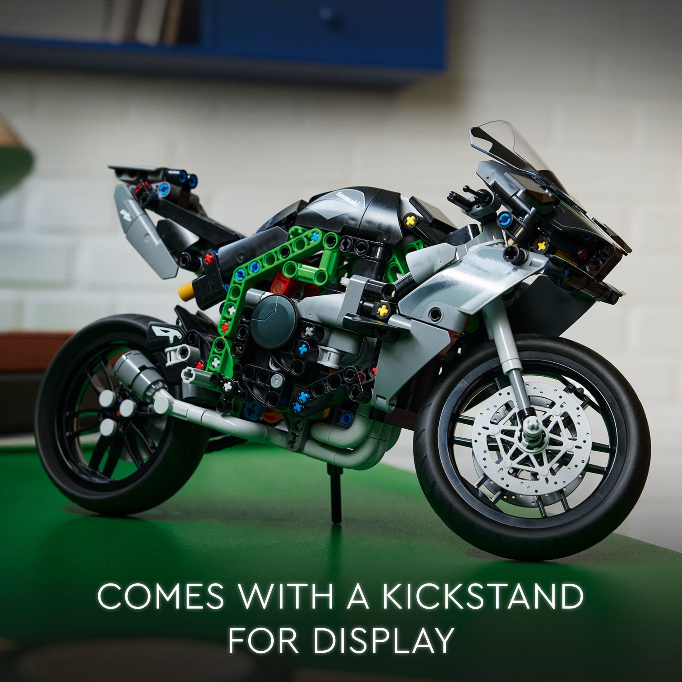 LEGO Technic Kawasaki Ninja H2R Motocicleta de Juguete para Construir y Exhibir, Decoración para Habitación de Niños, Set de Construcción Coleccionable para Niños y Niñas de 10 Años en Adelante, Kit de Modelo a Escala para Juego Independiente, 42170 6