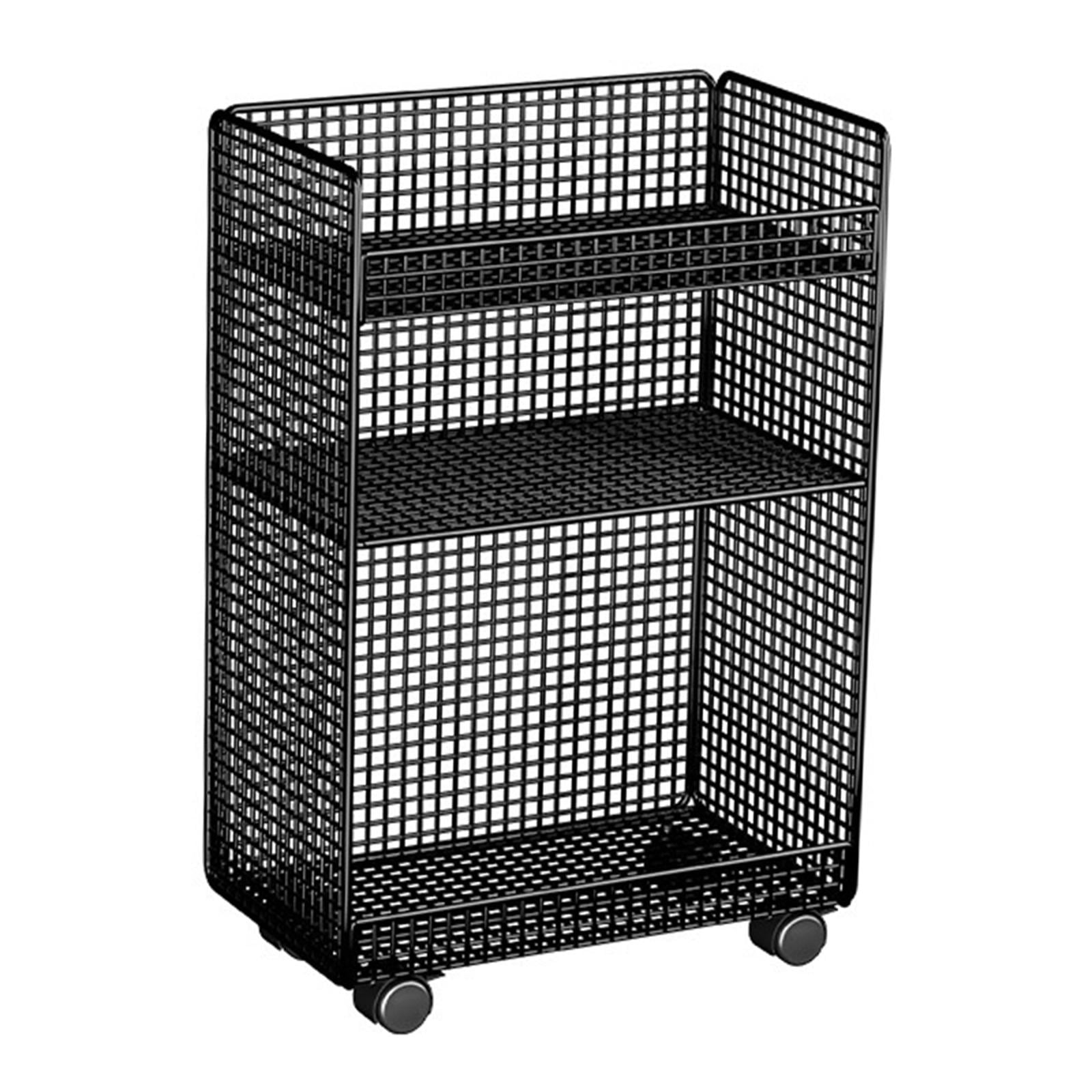 koolsoo Rolling File Cart with Wheels, Standing File Holder, Multipurpose Storage under Table under Desk File Holder, for Living Room