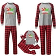 thumbnail image 2 of UQJfacai Christmas Family Matching Pajamas Sets Christmas Pjs Sleepwear Outfits for Christmas Holiday Xmas Party Long Sleeves Onesies, 2 of 5
