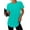 AquaGreen, variant on Womens Workout Tops Short Sleeve Tee Shirts Comfy Athletic Shirts Loose Womens Activewear Tops for Gym Running Yoga