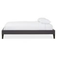 thumbnail image 4 of Baxton Studio Lancashire Modern and Contemporary Fabric Upholstered Bed Frame with Tapered Legs , Multiple sizes, Multiple colors, 4 of 4