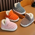 thumbnail image 7 of XIMIN Kids Boys Girls Fuzzy Slipper Faux Fur Lined Machine Washable Cozy & Stylish Slipper Non-Slip Soft Sole Indoor House Flat Shoes Outdoor Winter Warm Slippers, 7 of 7