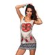 thumbnail image 2 of Vestido de mujer vintage flor Retro pluma cadena impresión Sexy sin mangas Mini Slim vestido na Irfora Vestido, 2 of 7