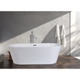 thumbnail image 2 of Kingston Brass VTDE713223T 71" Acrylic Oval Double Ended Freestanding Tub with Drain, Glossy White, 2 of 10