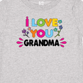 thumbnail image 4 of Inktastic I Love You Grandma with Flowers Girls Baby T-Shirt, 4 of 5
