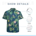 thumbnail image 7 of High Quality Hawaiian Shirts for Men Short Sleeve Aloha Beach Shirt Floral Summer Casual Button Down Shirts Blouses 9BZS4B, 7 of 7