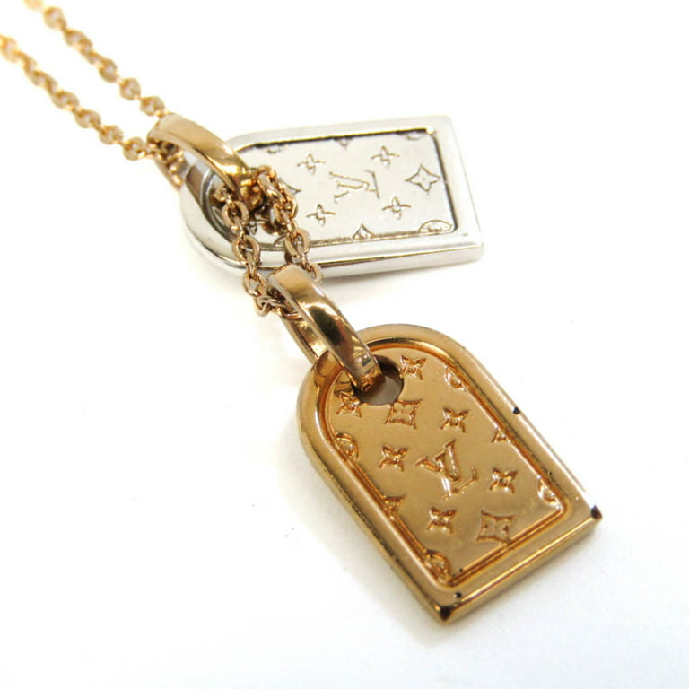 Louis Vuitton Nanogram Necklace - Gold-Tone Metal Pendant Necklace