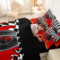 thumbnail image 4 of Erosebridal Tire Full Size Bedding Sets, Flames Full Size Bed in a Bag, Tire Flames, Black Reversible 7-Piece, 4 of 6