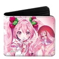 thumbnail image 1 of Tonnylam Cartera corta de piel sintética (PU) con diseño de dibujos animados de Hatsune Miku, 1 of 2