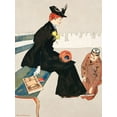 thumbnail image 2 of Penfield, Edward 12x14 White Modern Wood Framed Museum Art Print Titled - Woman sitting on a bench, 2 of 4