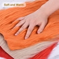 thumbnail image 5 of Unique Bargains Faux Fur Fabric Square, 10x10 Inches Furry Fur Patches Plush Rug White 3Pcs, 5 of 5