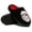 Mask-Black, variant on Qaltryn Halloween Novelty House Slippers for Women Unisex Fuzzy Plush Warm Non Slip Indoor Holiday Gift