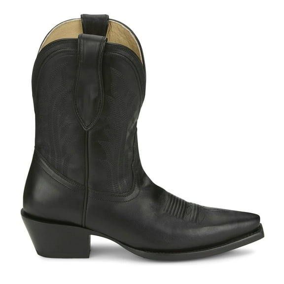 Tony Lama Womens Areli 9 Inch Embroidered Snip Toe Cowboy  Mid Calf Boots