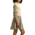 thumbnail image 3 of Derek Lam 10 Crosby womens  Cressida Mixed Media Dress, xs, Tan, 3 of 4