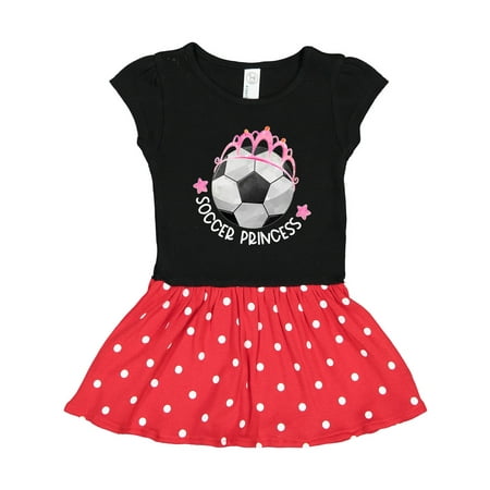

Inktastic Soccer Princess- Tiara Gift Toddler Girl Dress