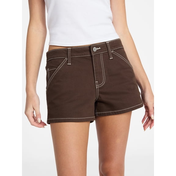 No Boundaries Carpenter Denim Shorts, 2.5'' Inseam, Women’s 00-18