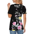 thumbnail image 4 of Homenesgenics Womens Tops Plus Size 4x 5x Loose-Fit Cute Party Shirts Free-Style Printed Round-Neck Short-Sleeve Summer T-Shirts Casual Tee Pink XXL, 4 of 5