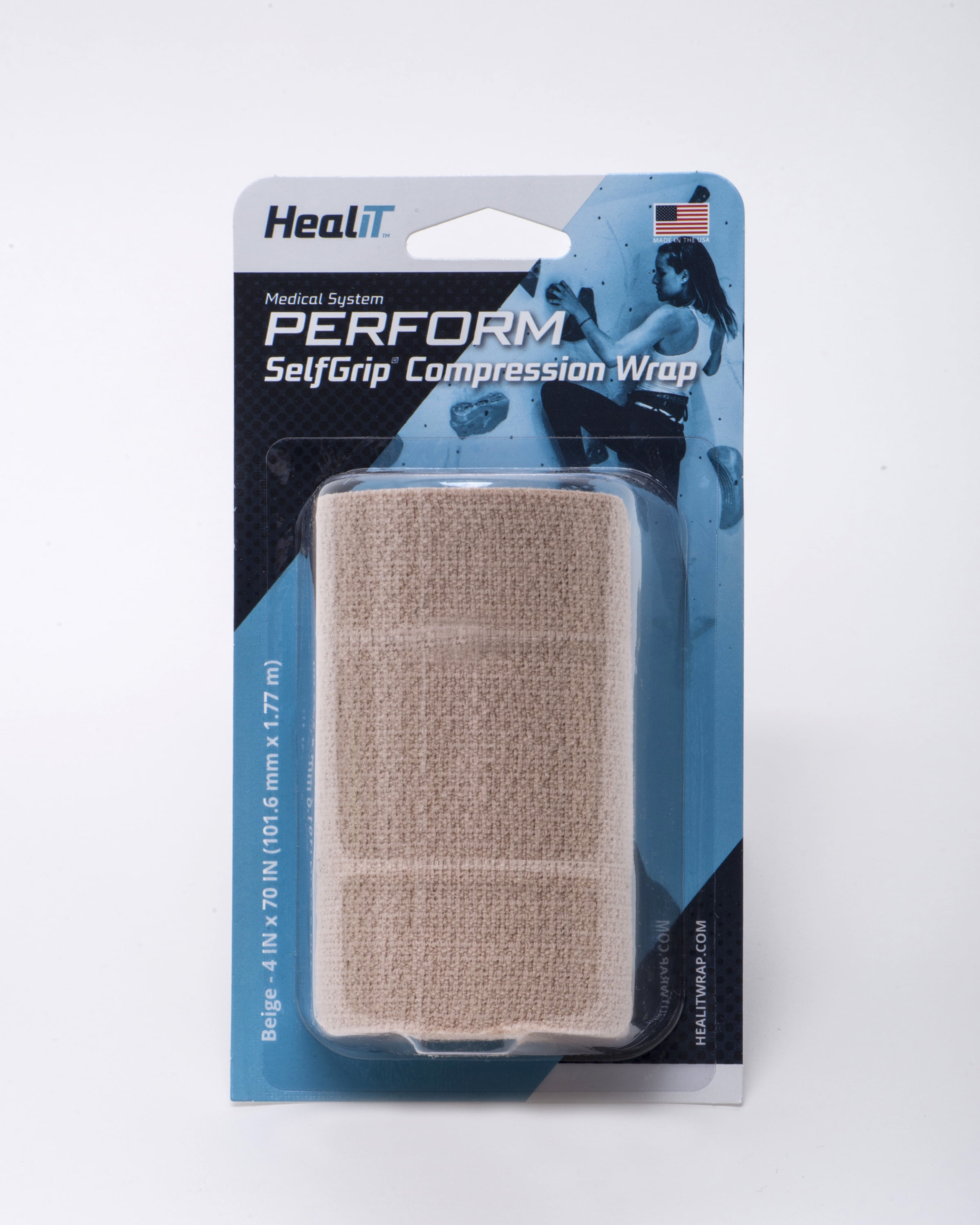 SelfGrip SelfAdhering Athletic Tape/Bandage 4 Inches, Beige 1 ea