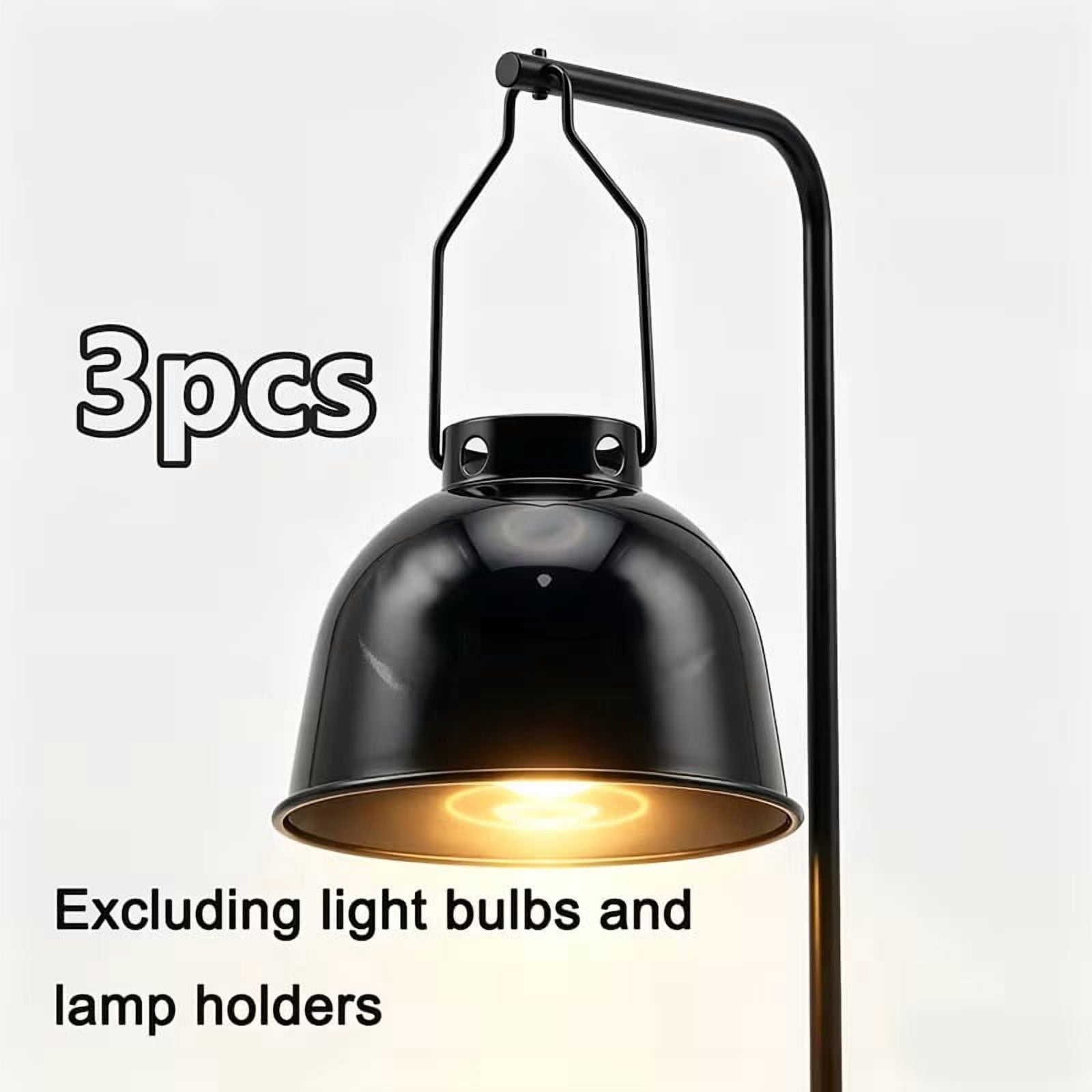 3-Pack 5.5-Inch Heating Lamp Shades for Terrariums & Aquariums