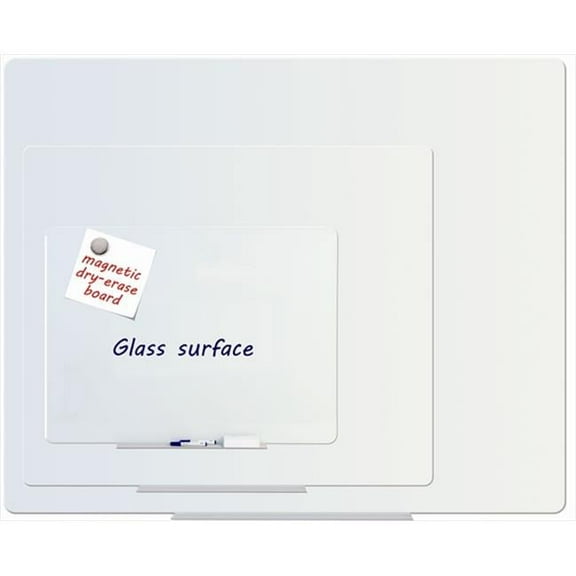 24 x 36 in. Magnetic Tempered Glass Dry Erase Board