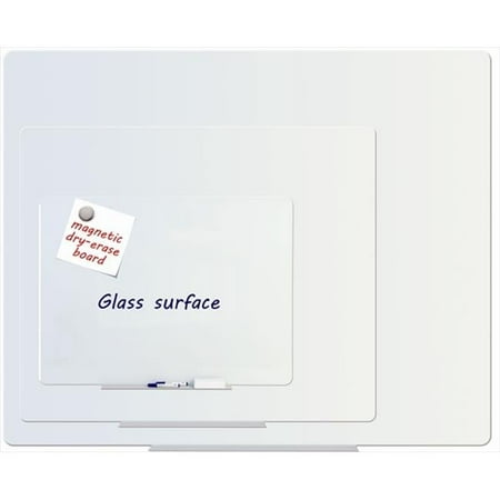 MasterVision 24 x 36 in. Magnetic Tempered Glass Dry Erase Board