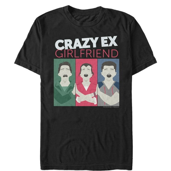Men's Crazy Ex-Girlfriend No One is Singing My Song Panel  Graphic Tee Black 2X Large