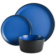 thumbnail image 5 of Gibson Soho Lounge Rachel 12 Piece Coupe Dinnerware Set, Matte Blue, 5 of 5