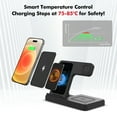 thumbnail image 2 of Wireless Charger,3 in 1 Charging Station Compatible with iPhone 14 13 12 11 8 Pro Max X XR XS, Samsung Galaxy, Apple Charging Station for AirPods 3 2 Pro, and for iWatch Series(Black), 2 of 8