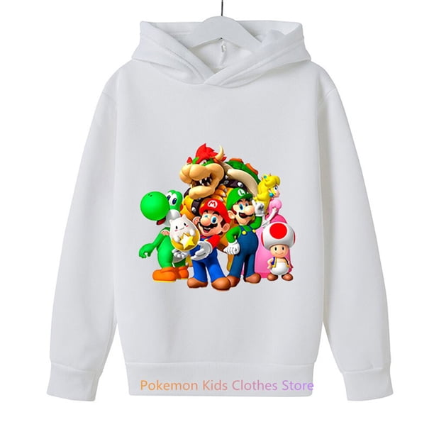 Suéter con estampado de Super Mario Bros para niños, ropa de otoño para bebés, jersey para niños y niñas de 3 a 12 años qym unisex