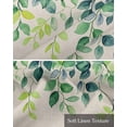 thumbnail image 6 of Eucalyptus Leaf Kitchen Valances for Windows Farmhouse Linen Window Valance Curtain for Living Room Window Treatment Farmhouse Spring Leaves Plants Vines Valance Rod Pocket Topper Drape, 42 x 18 Inch, 6 of 6