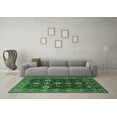 thumbnail image 3 of Ahgly Company Indoor Rectangle Oriental Emerald Green Traditional Area Rugs, 7' x 9', 3 of 4