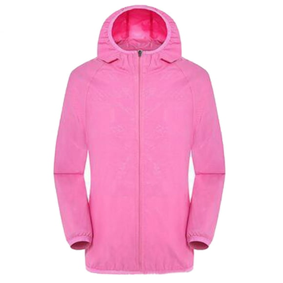 Jienlioq Manteaux pour Femmes en Solde Femmes Hommes Veste Coupe-Vent Extérieur Vélo Sports Séchage Rapide Coupe-Vent Manteau Haut