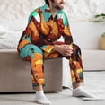 thumbnail image 7 of Sikiie Cool Camel Oasis Vibes Mens Pajama Set, Soft Warm Long Sleeve Sleepwear, Cozy Button-Down Pjs for Men-XX-Large, 7 of 7