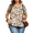 Asano Haruka, variant on Women's Plus SizeShort Sleeve Floral Print Blouses Spring Summer Round Neck Loose Fit Casual Bohemian Shirts 1X-5X