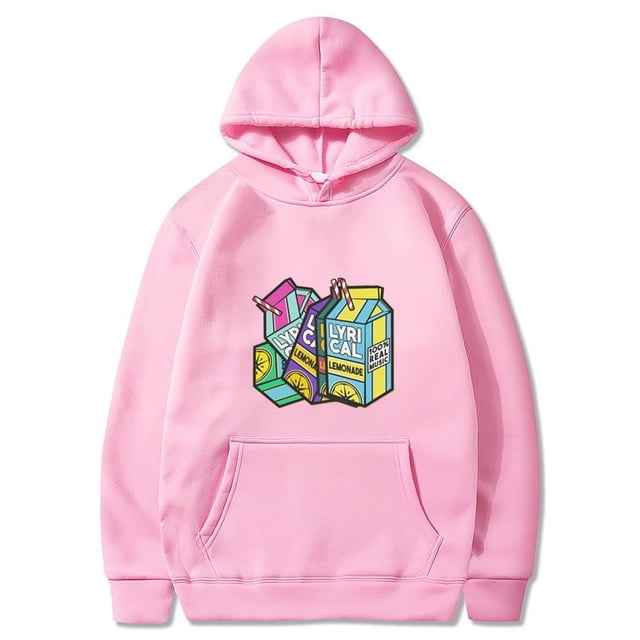 Lyrical Lemonade Lemon Print Plus Velvet Hooded Sweatshirt For Men And Women