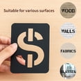 thumbnail image 6 of 42PCS Stencils Letter and Number Template Reusable Washable Alphabet Stencils Environment-friendly PP Art Craft Templates for Painting On Wood Scrapbooking Fabric Wall Door Decor Home Sign, 6 of 9