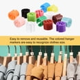 thumbnail image 5 of Uxcell Clothes Hanger Marker Blank Fit 3.5mm Rod for Garment Color Coding Light Blue 300 Pack, 5 of 5
