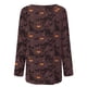 thumbnail image 5 of Blusa suelta informal de manga larga con cuello redondo para mujer, camisas con estampado de Halloween Fridja  czfsfas3094, 5 of 5