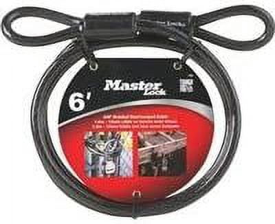 Master Lock 6Feet Steel Cable 78Dpf 2Pk