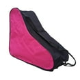 thumbnail image 2 of Bolsa para patines, bolsa para patinaje sobre hielo, portátil, de gran capacidad, para zapatos de patinaje, bolsa de transporte para patines cuádruple Rosa, 2 of 8