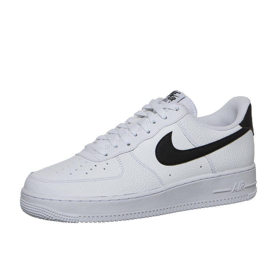 white and black mens air force 1