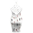 thumbnail image 4 of Birdeem Robe Mode Femme Imprimé Col Rond Ajouré Robe Longue Aguichant, 4 of 6