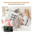 thumbnail image 2 of SMARTRO SC31B Digital Projection Alarm Clock with Indoor Outdoor Thermometer, Black, 2 of 9