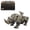 Rhino, variant on Lantern Fish Model Kit with LED Lights, 3D Metal Puzzle for Adults, DIY Steampunk Anglerfish, 700+ PCS, 7-Color Light, Articulated Jaw, Desk Decor & Holiday Gift